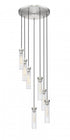 Z-Lite Beau 7 Light Chandelier in Brushed Nickel Finish Model: 740P-7R-BN