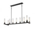 Z-Lite Beau 9 Light Linear Chandelier in Bronze Finish Model: 3031-9L-BRZ