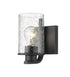 Z-Lite Beckett 1 Light Wall Sconce in Brushed Nickel Finish Model: 492-1S-BN