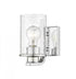 Z-Lite Beckett 1 Light Wall Sconce in Brushed Nickel Finish Model: 492-1S-BN