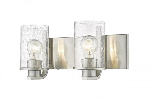 Z-Lite Beckett 2 Light Vanity in Brushed Nickel Finish Model: 492-2V-BN