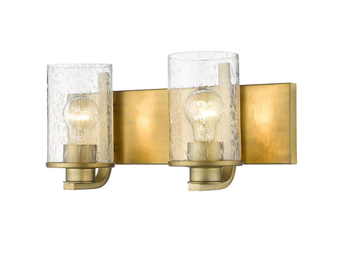 Z-Lite Beckett 2 Light Vanity in Brushed Nickel Finish Model: 492-2V-BN