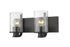 Z-Lite Beckett 2 Light Vanity in Brushed Nickel Finish Model: 492-2V-BN