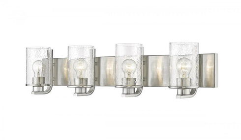Z-Lite Beckett 4 Light Vanity in Brushed Nickel Finish Model: 492-4V-BN