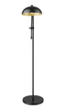 Z-Lite Bellamy 1 Light Floor Lamp in Matte Black Finish Model: 1942FL-MB