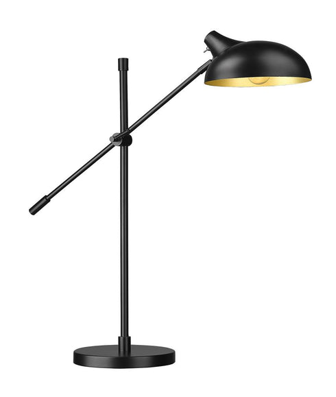 Z-Lite Bellamy 1 Light Table Lamp in Matte Black Finish Model: 1942TL-MB