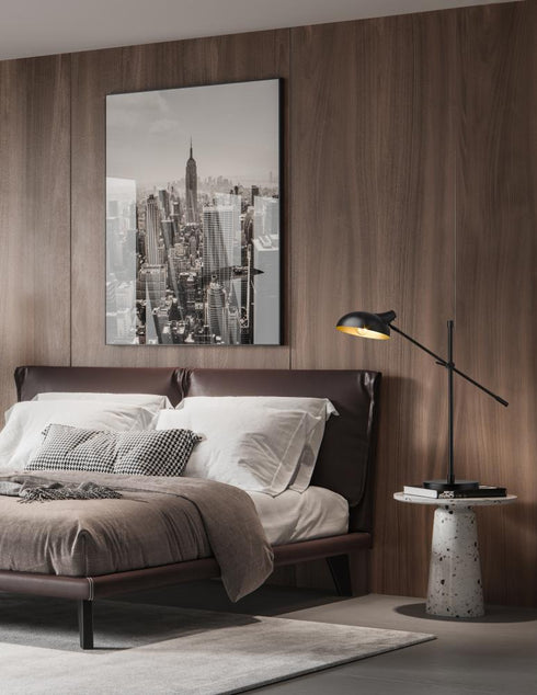 Z-Lite Bellamy 1 Light Table Lamp in Matte Black Finish Model: 1942TL-MB