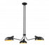 Z-Lite Bellamy 3 Light Chandelier in Matte Black Finish Model: 1942-3MB
