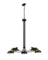 Z-Lite Bellamy 5 Light Chandelier in Matte Black Finish Model: 1942-5MB