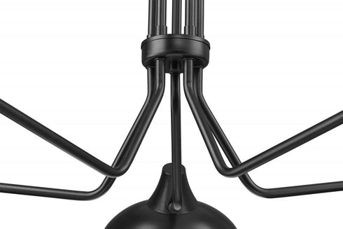 Z-Lite Bellamy 5 Light Chandelier in Matte Black Finish Model: 1942-5MB