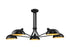 Z-Lite Bellamy 5 Light Semi Flush Mount in Matte Black Finish Model: 1942-5SF-MB