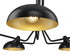 Z-Lite Bellamy 5 Light Semi Flush Mount in Matte Black Finish Model: 1942-5SF-MB