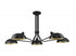 Z-Lite Bellamy 5 Light Semi Flush Mount in Matte Black Finish Model: 1942-5SF-MB