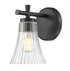 Z-Lite Belle 1 Light Wall Sconce in Brushed Nickel Finish Model: 7519-1S-BN