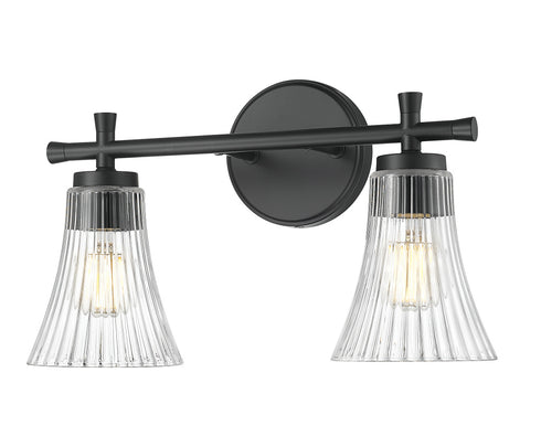 Z-Lite Belle 2 Light Vanity in Brushed Nickel Finish Model: 7519-2V-BN