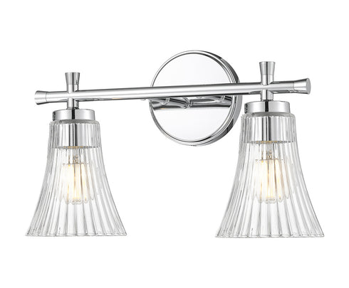Z-Lite Belle 2 Light Vanity in Brushed Nickel Finish Model: 7519-2V-BN
