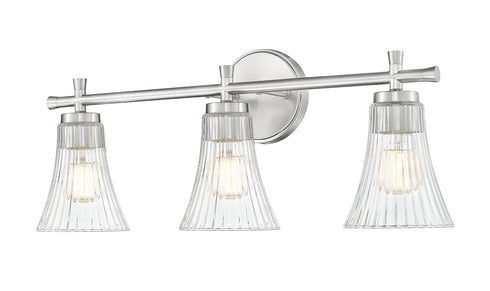 Z-Lite Belle 3 Light Vanity in Brushed Nickel Finish Model: 7519-3V-BN