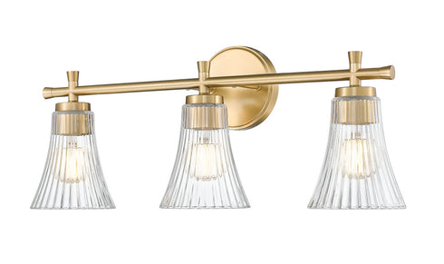 Z-Lite Belle 3 Light Vanity in Brushed Nickel Finish Model: 7519-3V-BN