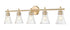Z-Lite Belle 5 Light Vanity in Brushed Nickel Finish Model: 7519-5V-BN