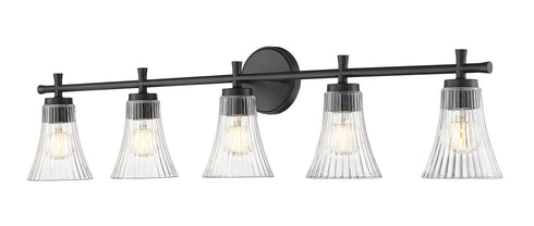 Z-Lite Belle 5 Light Vanity in Brushed Nickel Finish Model: 7519-5V-BN