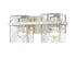 Z-Lite Bennington 2 Light Vanity in Brushed Nickel Finish Model: 1938-2V-BN