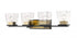 Z-Lite Bleeker Street 4 Light Vanity in Matte Black + Brushed Nickel Finish Model: 475-4V-MB-BN