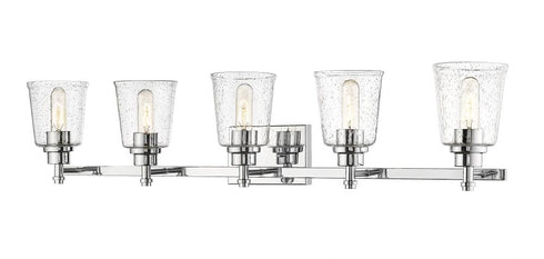 Z-Lite Bohin 5 Light Vanity in Brushed Nickel Finish Model: 464-5V-BN