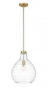 Z-Lite Bon Air 1 Light Pendant in Brushed Nickel Finish Model: 496P13-BN