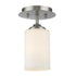 Z-Lite Bordeaux 1 Light Flush Mount in Brushed Nickel Finish Model: 435F1-BN