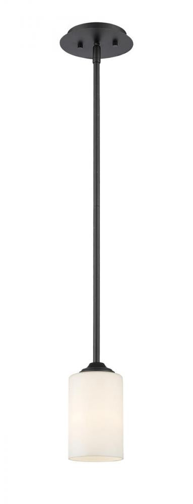 Z-Lite Bordeaux 1 Light Pendant in Brushed Nickel Finish Model: 435MP-BN