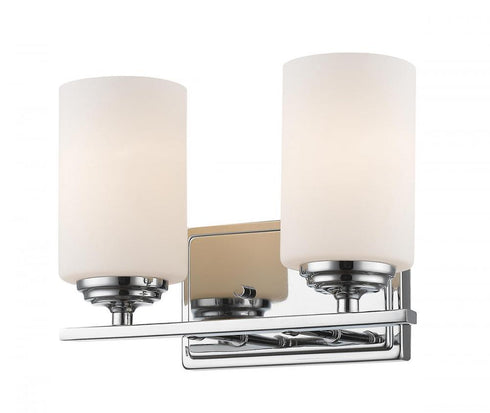 Z-Lite Bordeaux 2 Light Vanity in Brushed Nickel Finish Model: 435-2V-BN