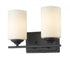 Z-Lite Bordeaux 2 Light Vanity in Brushed Nickel Finish Model: 435-2V-BN