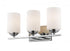 Z-Lite Bordeaux 3 Light Vanity in Brushed Nickel Finish Model: 435-3V-BN