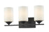 Z-Lite Bordeaux 3 Light Vanity in Brushed Nickel Finish Model: 435-3V-BN