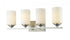 Z-Lite Bordeaux 4 Light Vanity in Brushed Nickel Finish Model: 435-4V-BN