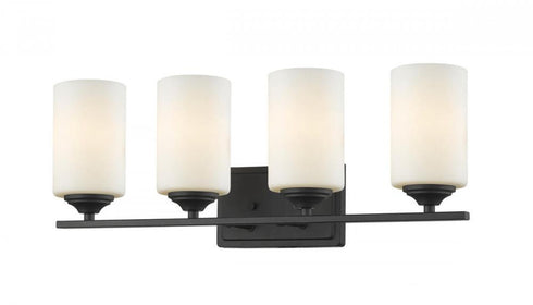 Z-Lite Bordeaux 4 Light Vanity in Brushed Nickel Finish Model: 435-4V-BN