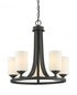 Z-Lite Bordeaux 5 Light Chandelier in Brushed Nickel Finish Model: 435-5BN