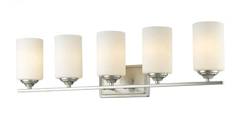 Z-Lite Bordeaux 5 Light Vanity in Brushed Nickel Finish Model: 435-5V-BN