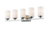 Z-Lite Bordeaux 5 Light Vanity in Brushed Nickel Finish Model: 435-5V-BN