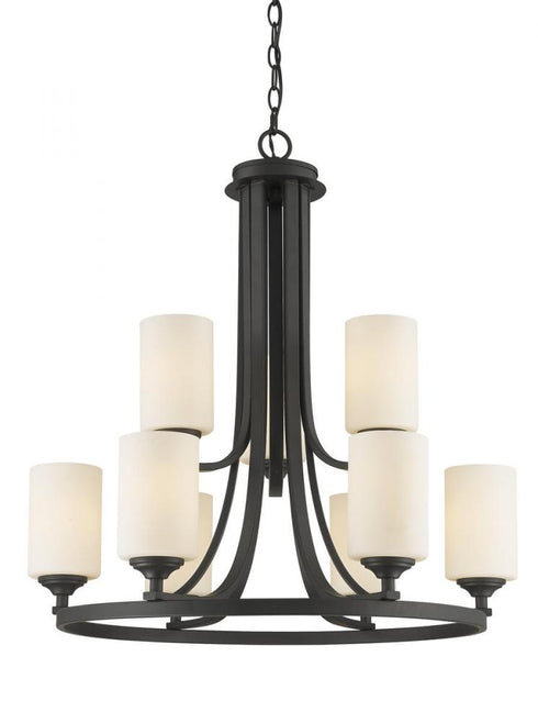 Z-Lite Bordeaux 9 Light Chandelier in Bronze Finish Model: 435-9BRZ