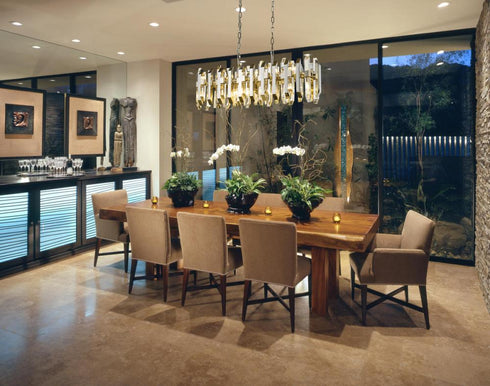 Z-Lite Bova 11 Light Linear Chandelier in Polished Nickel Finish Model: 4006-11L-PN