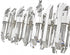 Z-Lite Bova 11 Light Linear Chandelier in Polished Nickel Finish Model: 4006-11L-PN