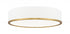 Z-Lite Bradley 1 Light Flush Mount in Matte Black + Modern Gold Finish Model: 1018F20-MB-MGLD-LED