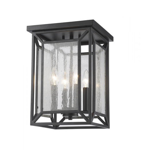 Z-Lite Braum 4 Light Flush Mount in Bronze Finish Model: 6005F-BRZ