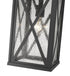 Z-Lite Brookside 1 Light Outdoor Chain Mount Ceiling Fixture in Black Finish Model: 583CHB-BK