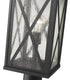 Z-Lite Brookside 1 Light Outdoor Pier Mounted Fixture in Black Finish Model: 583PHBR-533PM-BK
