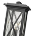 Z-Lite Brookside 1 Light Outdoor Pier Mounted Fixture in Black Finish Model: 583PHMR-533PM-BK