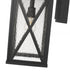 Z-Lite Brookside 1 Light Outdoor Wall Light in Black Finish Model: 583B-BK