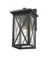 Z-Lite Brookside 1 Light Outdoor Wall Light in Black Finish Model: 583B-BK
