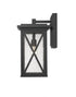 Z-Lite Brookside 1 Light Outdoor Wall Light in Black Finish Model: 583B-BK